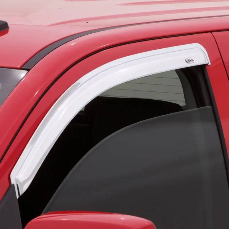 AVS Chrome Outside Mount Front Window Ventvisor 07-13 Chevy Silverado 1500 Standard Cab 2pc