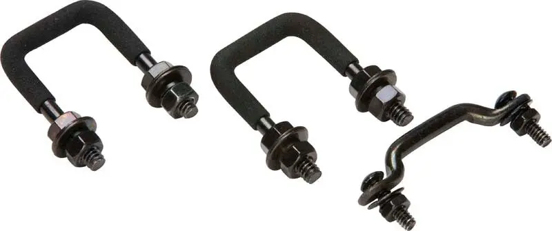 Kentrol 55-86 Jeep Windshield Tie Down Kit CJ Powdercoat Black Secure Fastening
