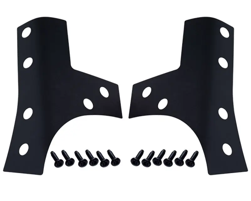 Kentrol 07-18 Jeep Wrangler JK Windshield Support Overlays Pair Textured Black