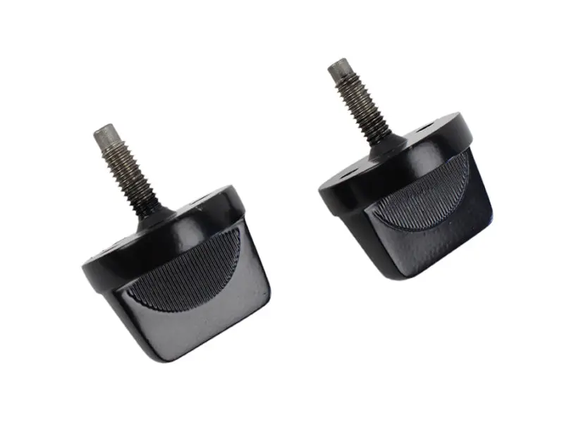 Kentrol 76-95 Jeep CJ Wrangler YJ Powdercoat Black Windshield Knobs Pair