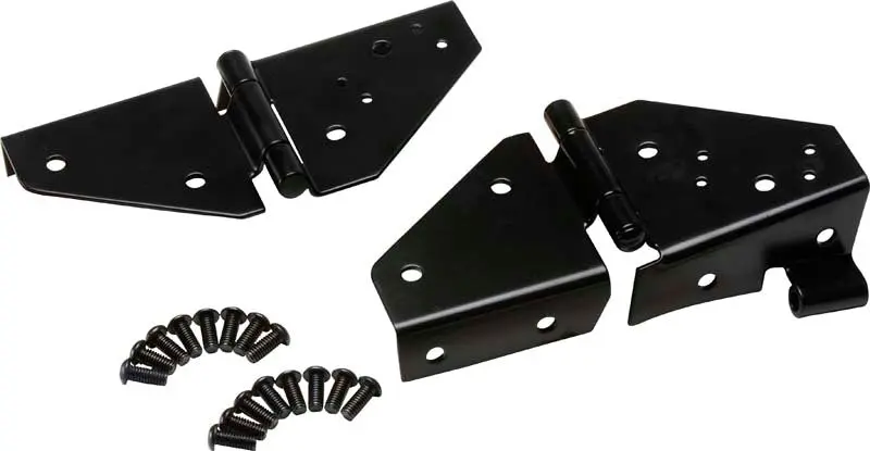 Kentrol 76-95 Jeep CJ Wrangler YJ Windshield Hinge Pair Powdercoat Black