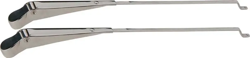 Kentrol 68-86 Jeep CJ Windshield Wiper Arms Pair Polished Silver Replacement Parts