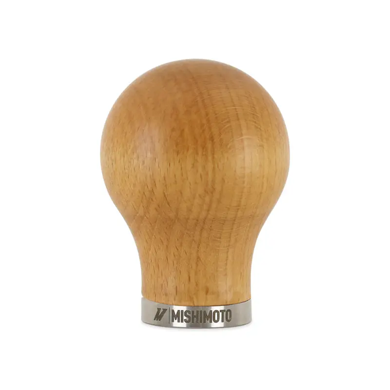 Mishimoto Round Steel Core Wood Shift Knob Beech - Natural Finish